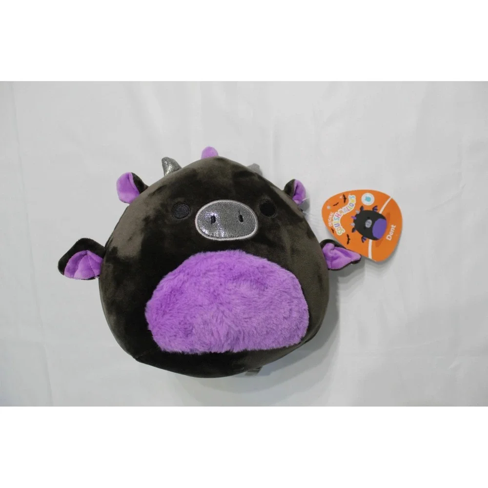 Squishmallows 8 Inch Dent the Dragon Halloween 2023 Black Purple‎ Plush NEW